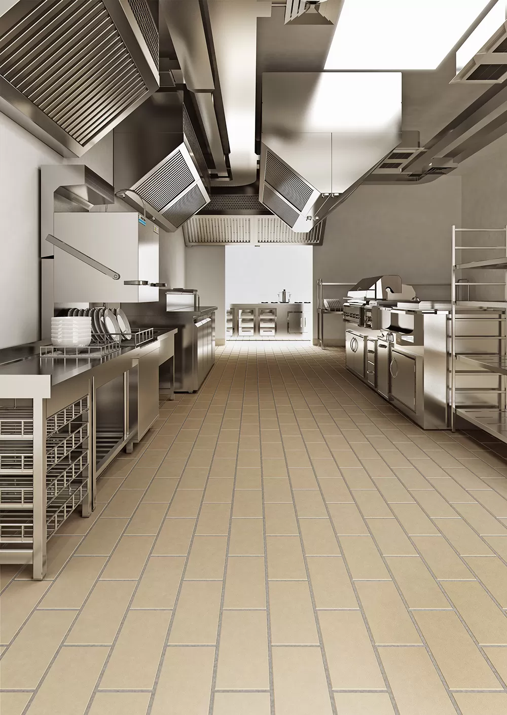 Suelo industrial para cocinas - Serie Proyect